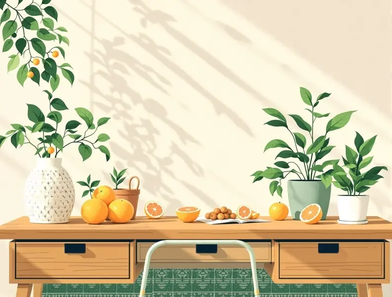 黄果短剧零付费版创作工作室场景插画